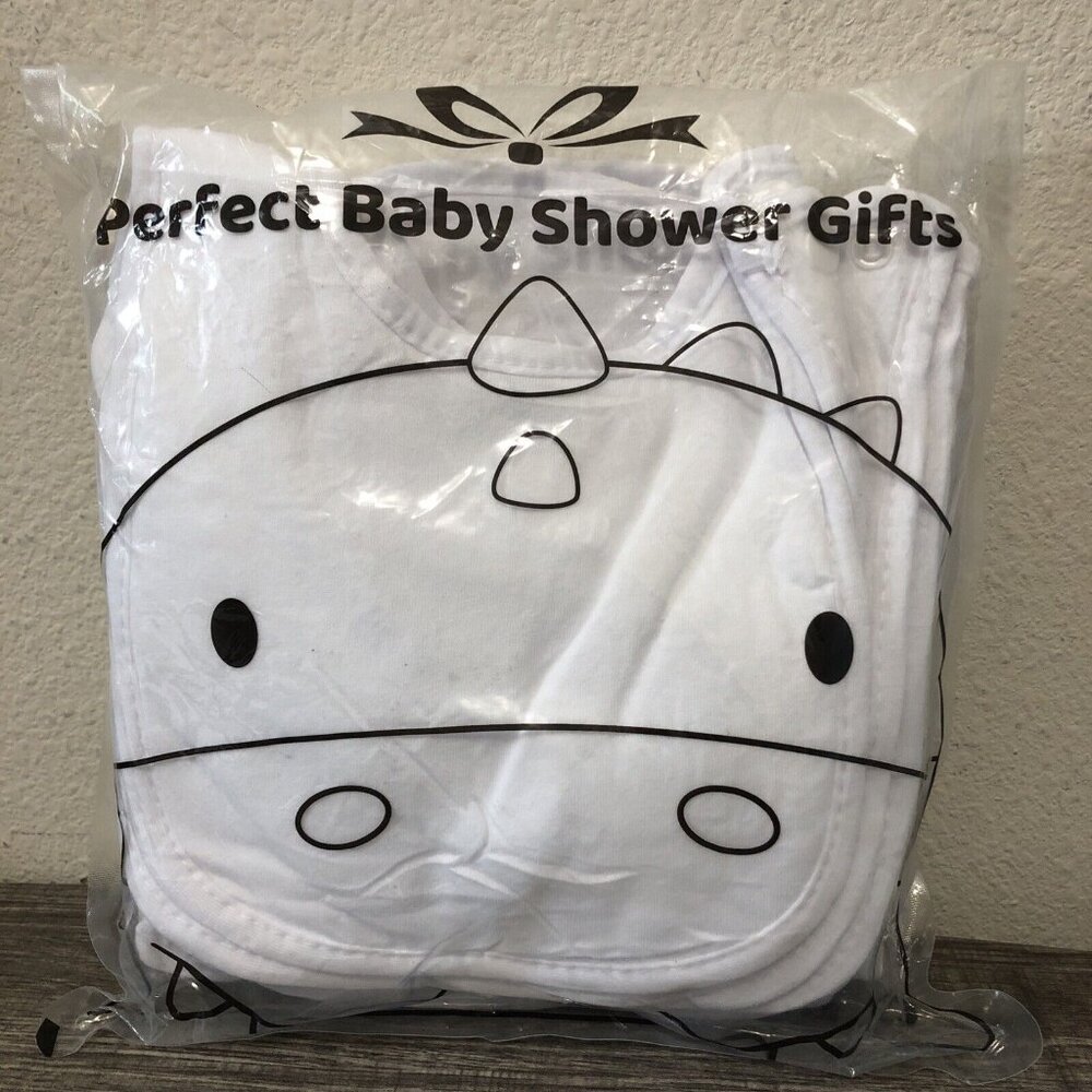 Benoxine 100% Cotton Baby Bibs Package of 12